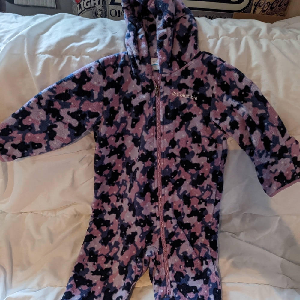 Columbia one-piece fleece outfit